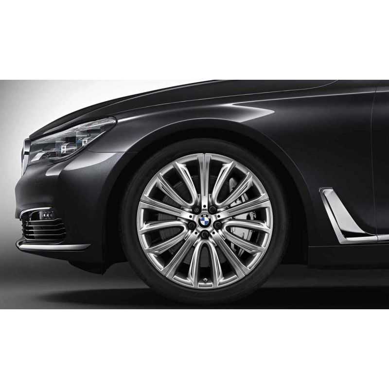 Jante 20" style 646 à rayons en W, polies pour BMW Série 7 G11 G12