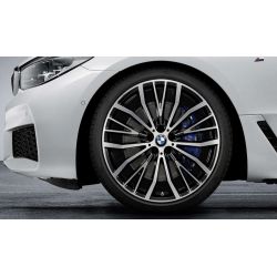 Jante 21" style 687 polie brillant à rayon en V pour BMW 6 Gran Turismo G32