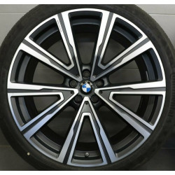 Jante 22" en alliage léger à rayons en V style 746l pour BMW X5 G05