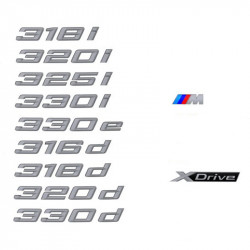 Logo / monogramme de coffre arrière (au choix) pour BMW Série 3 G20 G21