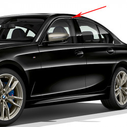 Baguette de porte supérieur chromée latéral gauche BMW Série 3 E90 E91 E92