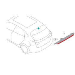 Troisème feu stop arrière pour BMW Série 2 Active Tourer F45 et Gran Tourer F46