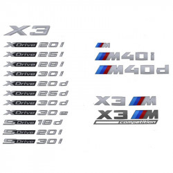 Logo de coffre pour BMW X3 F25 G01