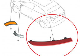 Catadioptre de pare-chocs arrière pour BMW Série 2 F22 F23