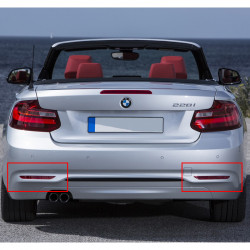 Catadioptre de pare-chocs arrière pour BMW Série 2 Coupé F22 et Cabriolet F23