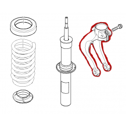 Support jambe de force avant pour BMW Série X6 E71