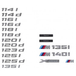 Logo au choix pour BMW Série 1 E81 E82 E87 E88 F20 F21