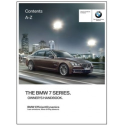 Notice d'utilisation du véhicule pour BMW Série 7 F01 F02 F04