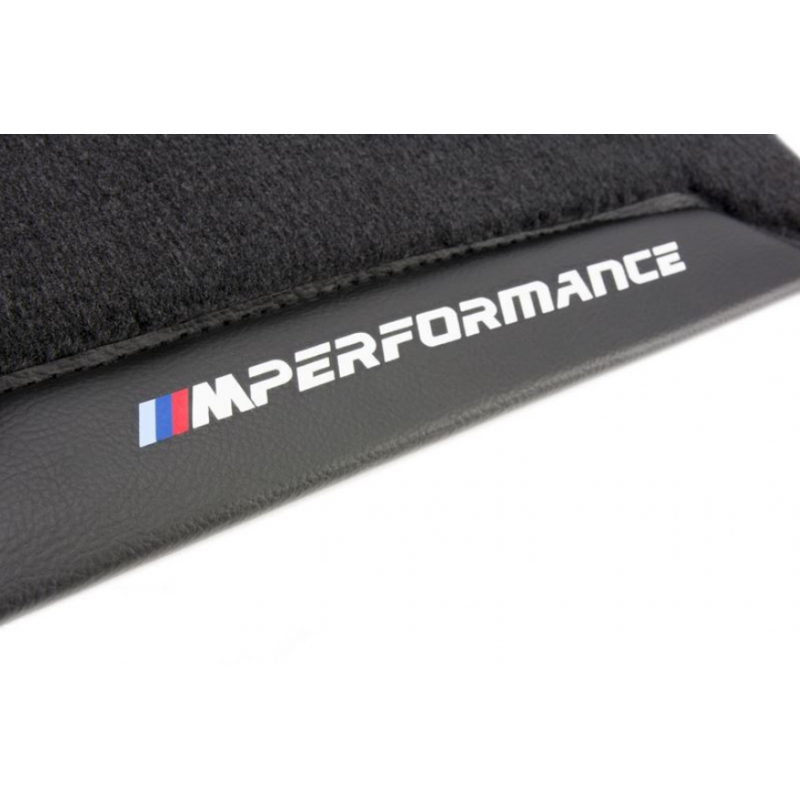 Tapis De Sol Sur Mesure Pour BMW Série 5 G30/G31 (2017+) - Noir - 4 Pièces - Bordure Tressée - Fixation Velcro