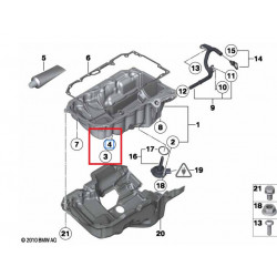 Vis-bouchon carter d'huile avec joint pour BMW Série 3 F30 F31 F34 GT