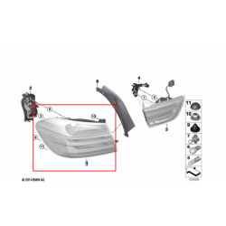 Feu arrière panneau latéral pour BMW Série 1 F40 Choisir le côté Passager  (côté droit)