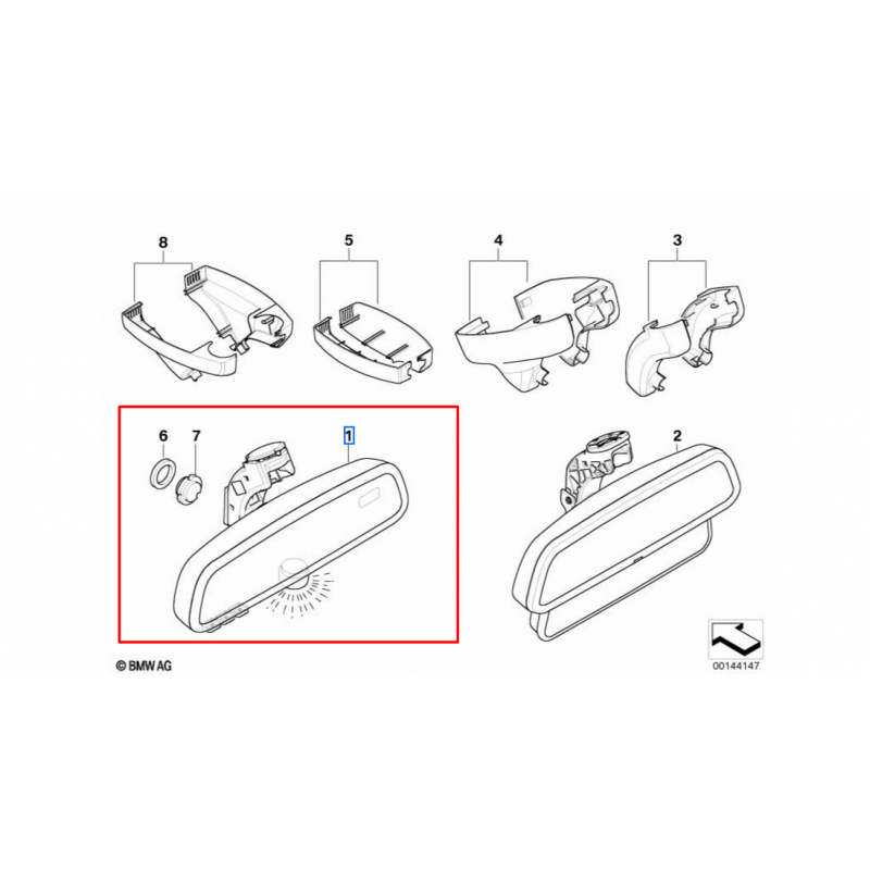 Miroir De Rétroviseur Gauche/droit Pour BMW Série 3 E90 E92 E93 Et Z4 E85 - Fonction Dégivrant