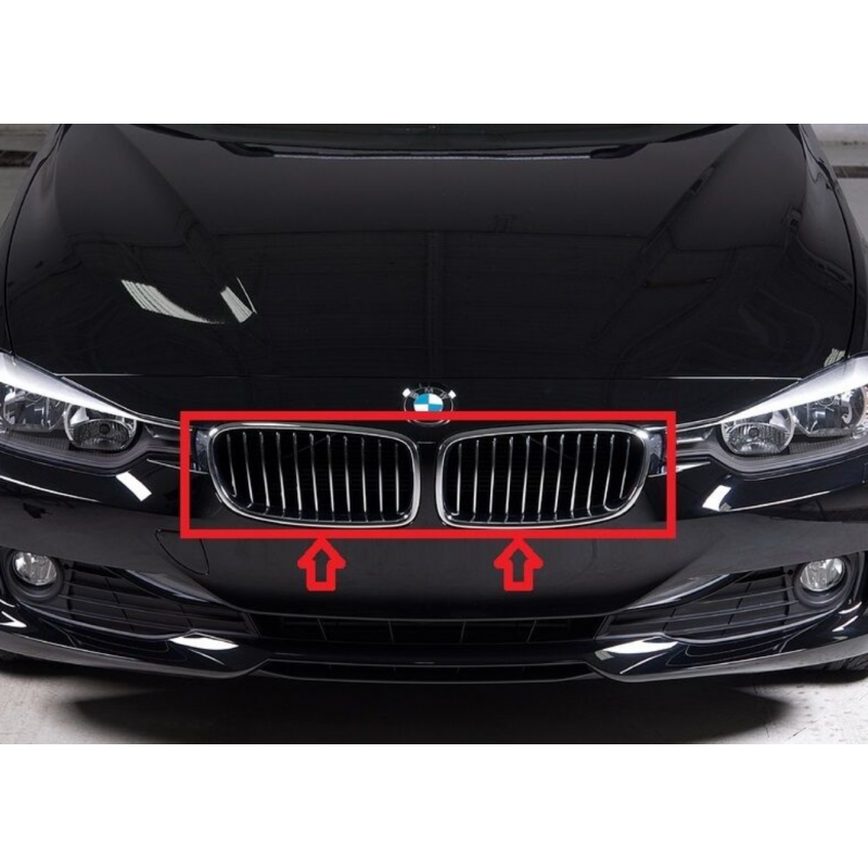 Grilles de calandre Finition Luxury (jeu de 2) pour BMW Série 3 F30 F31