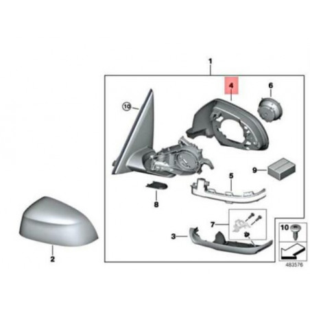 Cadre De Rétroviseur De Recul, Boîtier De Rétroviseur Latéral, Anneau De Garniture Compatible Avec Bmw E53 X5 00-06 – Acheter Les Meilleurs Produits Dans La Boutique En Ligne