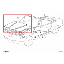 Jeu insonorisation de capot moteur pour BMW Série 3 E30