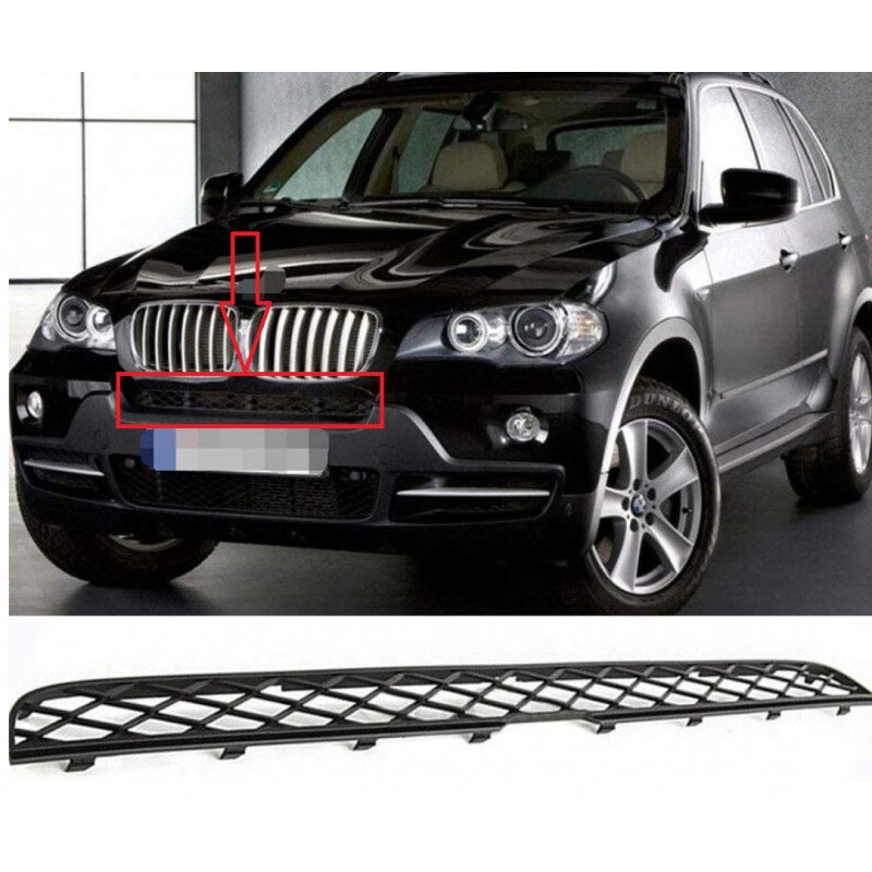 Grille médiane inférieure pare-chocs avant pour BMW X5 E70