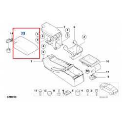 Accoudoir console central en cuir pour BMW E46