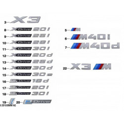 Logo de porte BMW X3 E83...
