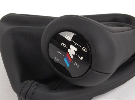 Pommeau Levier Vitesse Cuir Pour BMW Série 3 E90 E91 E92 E93 - Remplacement, Avec Soufflet