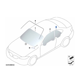 Vitre latérale arrière (côté au choix) BMW Série 2 F23