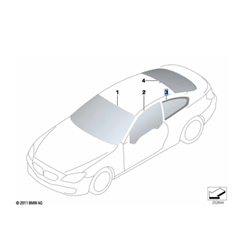 Vitre latérale arrière fixe (côté au choix) BMW Série 6 F13