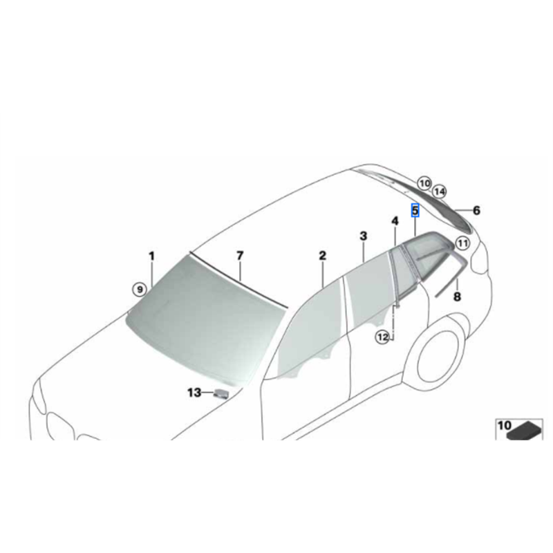 Logo de capot BMW X3 G01 G08 F97