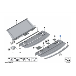 Plage arrière pour BMW Série 3 F30 Berline