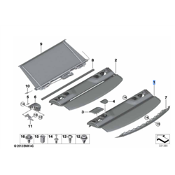 Sangles d'arrimage pour coffre à bagages BMWX5