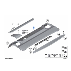 Plage arrière pour BMW Série 7 F01