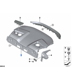 Plage arrière en cuir pour BMW Série 8 G15