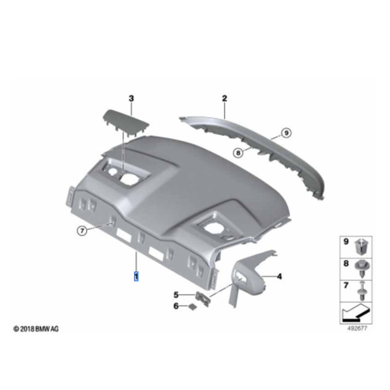 Plage arrière pour BMW M8 F92 Coupé