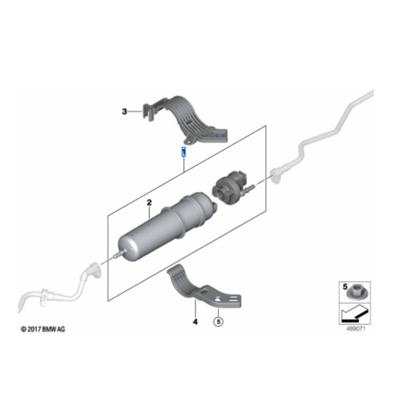 Filtre à carburant avec chauffage pour BMW