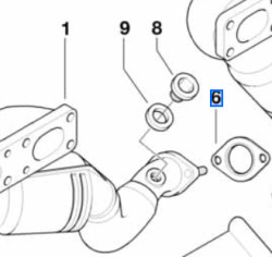 Joints D'étanchéité Pour Tuyau D'échappement BMW - Lot De 2 - Dimensions 91x100x6 Mm - Réf. OEM 18307553601