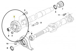 Flector arbre de transmission pour BMW X3 E83