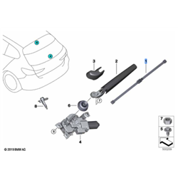 Balais essuie-glace arrière pour BMW Série 1 F40