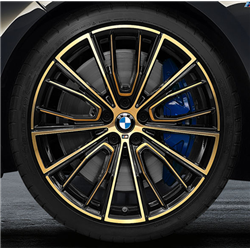 Roues complètes été 20" style 732M night gold pour BMW Série 8 G14 G15 G16