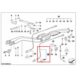 Sonde Lambda L 360MM pour BMW M3 E46