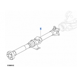Arbre de transmission complet pour boite de vitesse manuelle pour BMW Série  1 E87 (118d uniquemen)