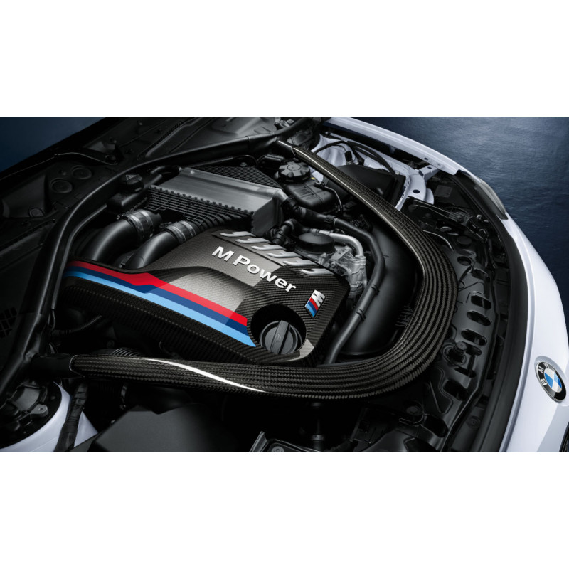 Cache moteur BMW M Performance en carbone pour BMW M2 F87