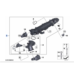 Conduite d'admission avec régulateur de clapets -  BMW X3 F25﻿