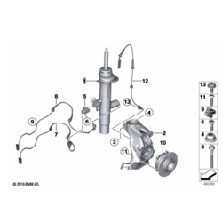 Jambe de suspension avant droite BMW