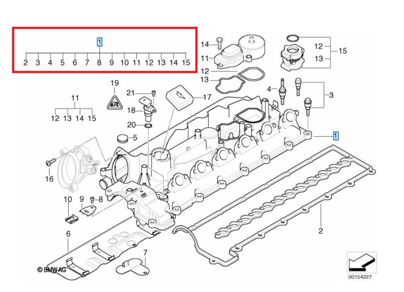 Jeu De Joints Culasse BMW X5 3.0 D - Référence ELRING 157.680, Neuf