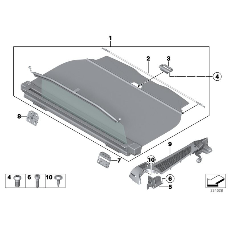 Accessoires intérieurs pour pièces automobiles couvre-bagages