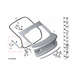 Vérin de hayon de coffre électrique pour BMW X6 F16