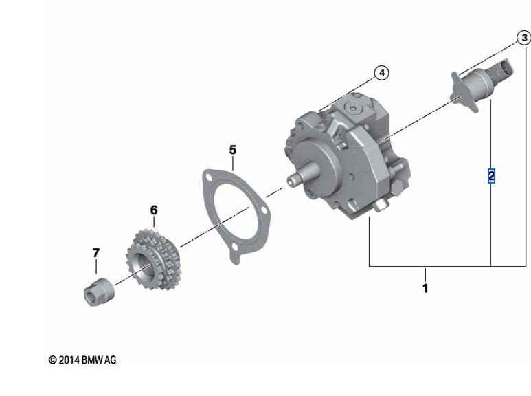 Pompe à Carburant Diesel MEAT Pour BMW X6 E71/E72 X5 E70 3.0 - Neuf