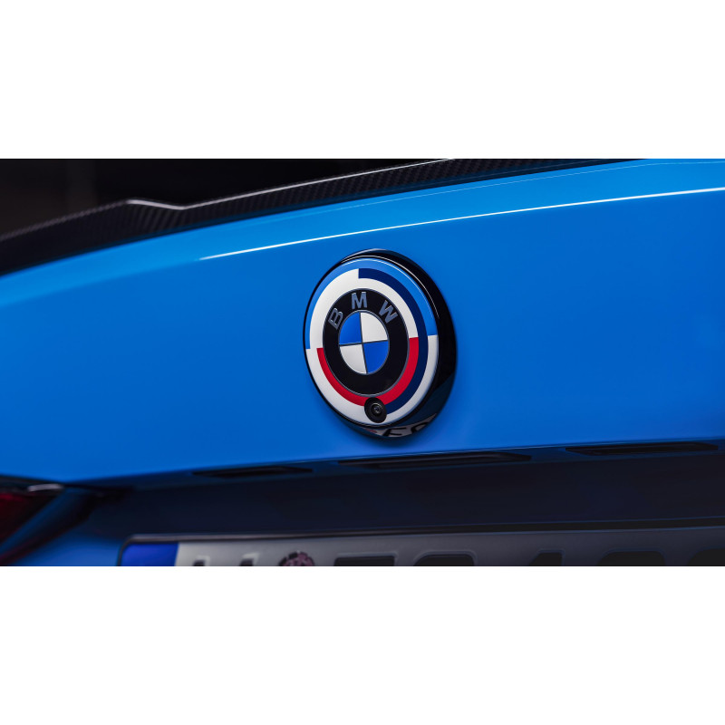 Logo BMW 74mm Capot coffre Emblème Bleu et blanc E46 E90 E92 E60 E34 E36  E39 X3 X5 X6