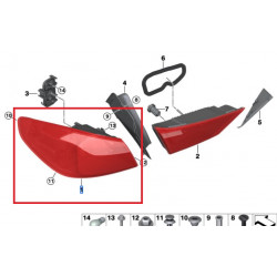 Feu arrière panneau latéral pour BMW Série 1 F40 Choisir le côté Passager (côté  droit), bmw f40 