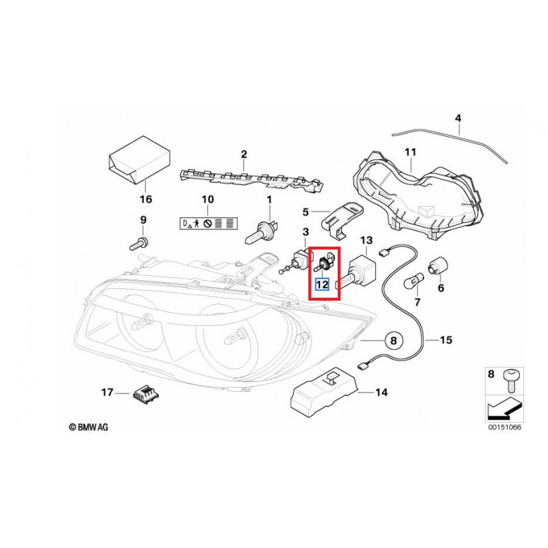 1 Douille De Feu De Position Latéral Pour Toyota 4Runner 2013