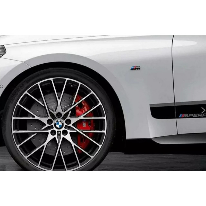 Logos noir brillant (x2) BMW M d'aile avant pour BMW Série 2 Coupé F22 G42  Cabriolet F23 Active Tourer F45 U06 Gran Tourer F46