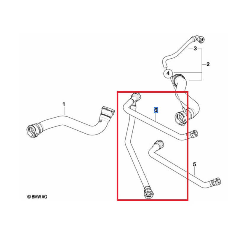 Tuyau de refroidissement radiateur/échangeur thermique filtre à huile